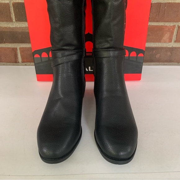 Rialto Womens Ferrell black stud over the knee riding boots US 6.5 M NEW - Picture 3 of 11